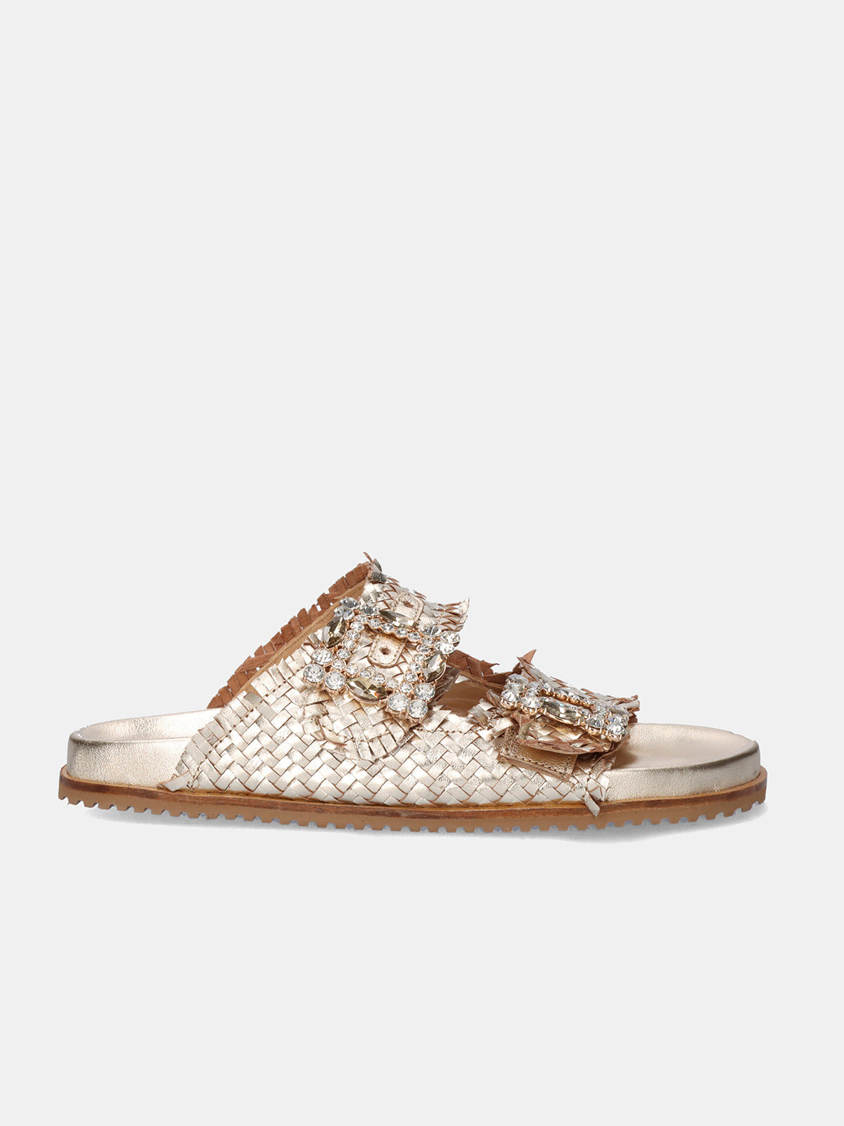 VICKY-271 LEATHER GOLD