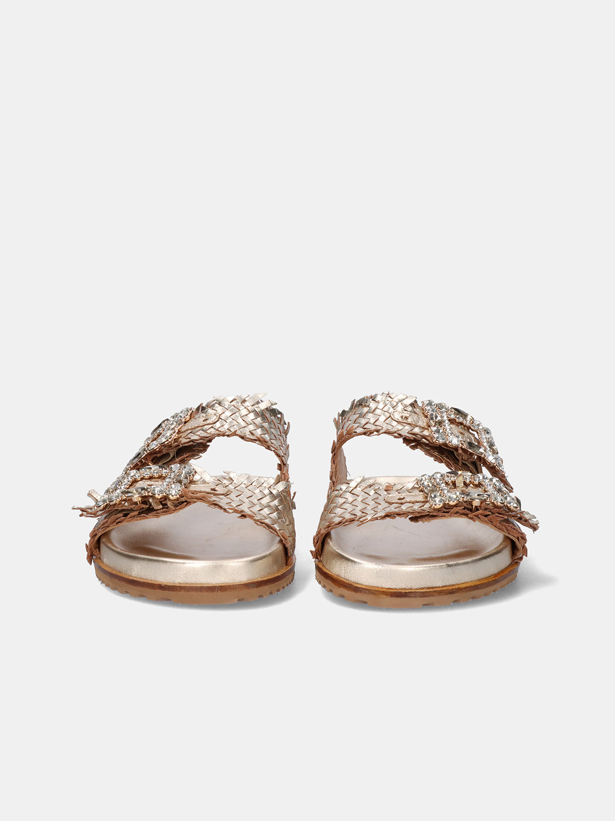 VICKY-271 LEATHER GOLD