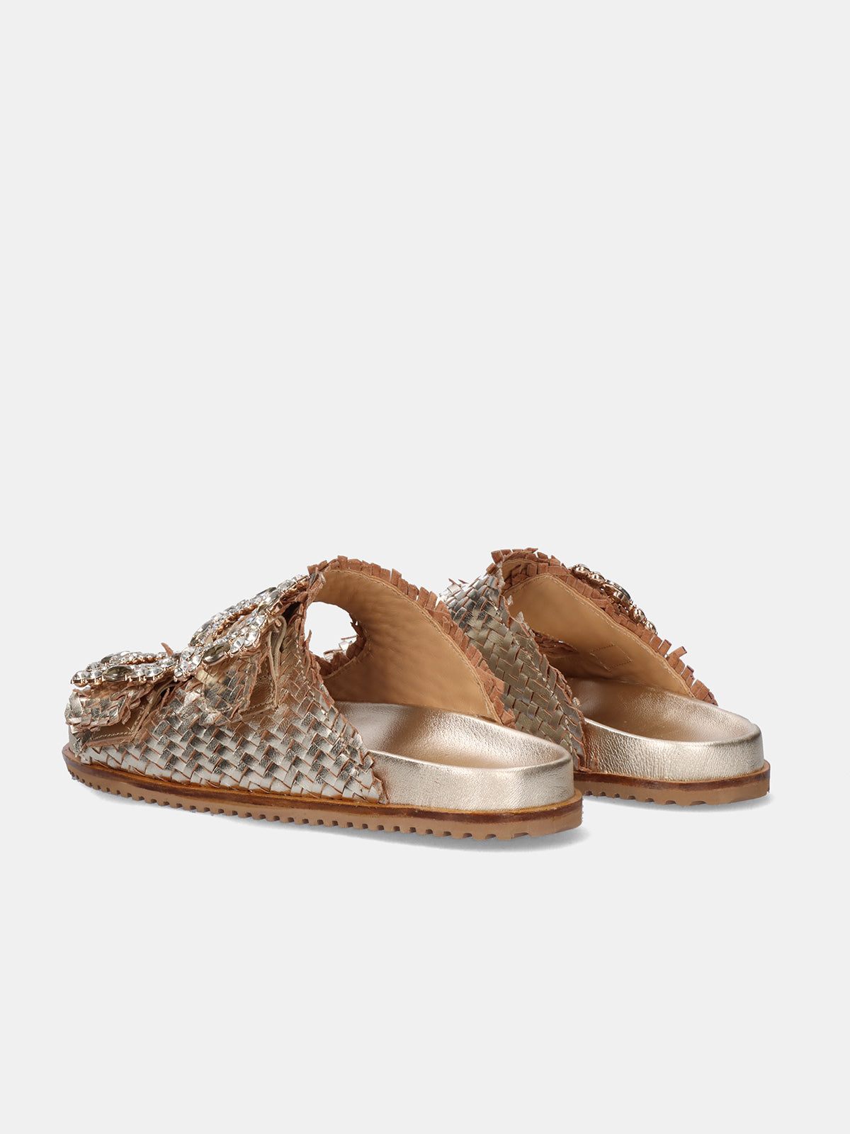 VICKY-271 LEATHER GOLD