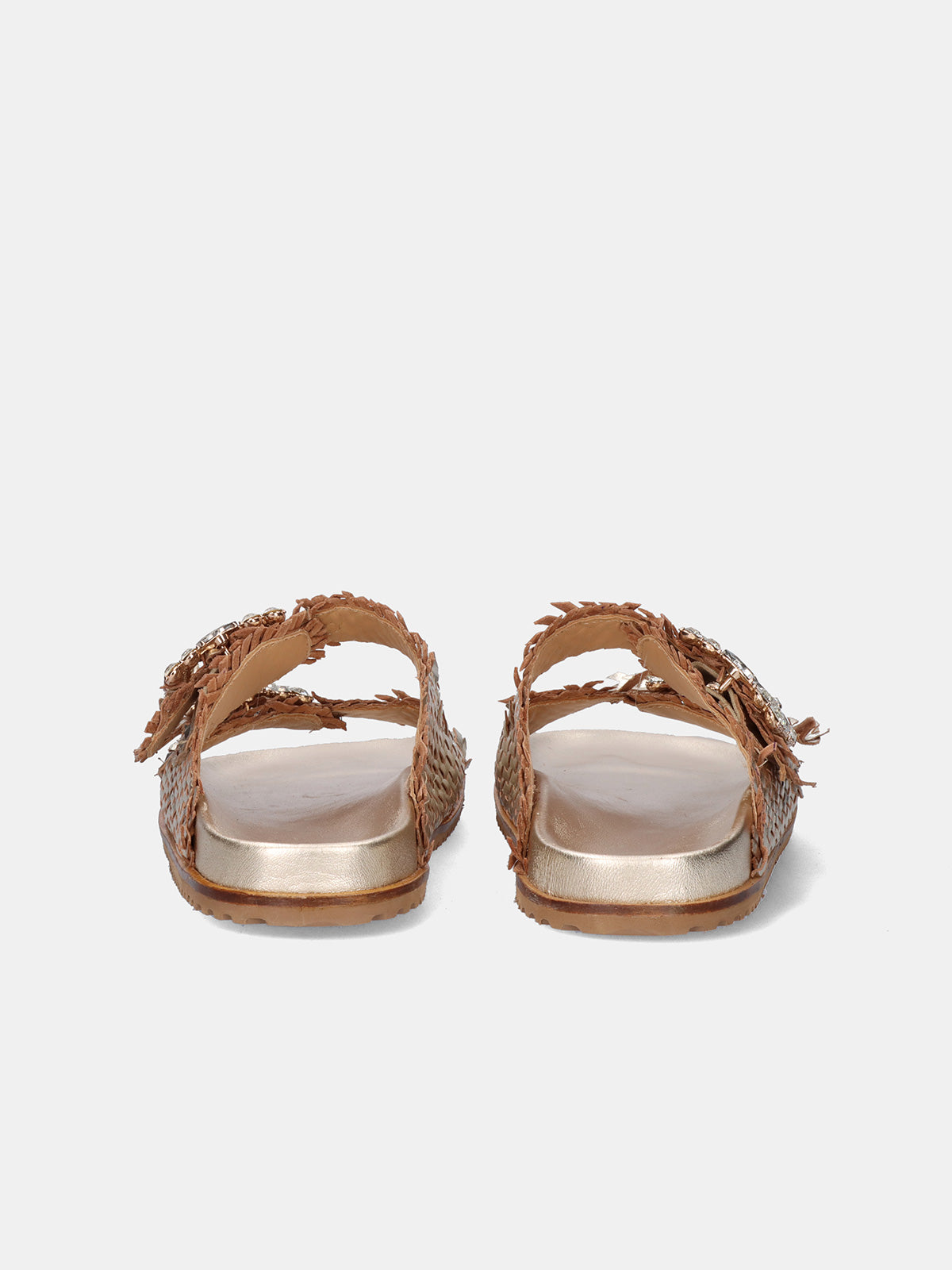 VICKY-271 LEATHER GOLD