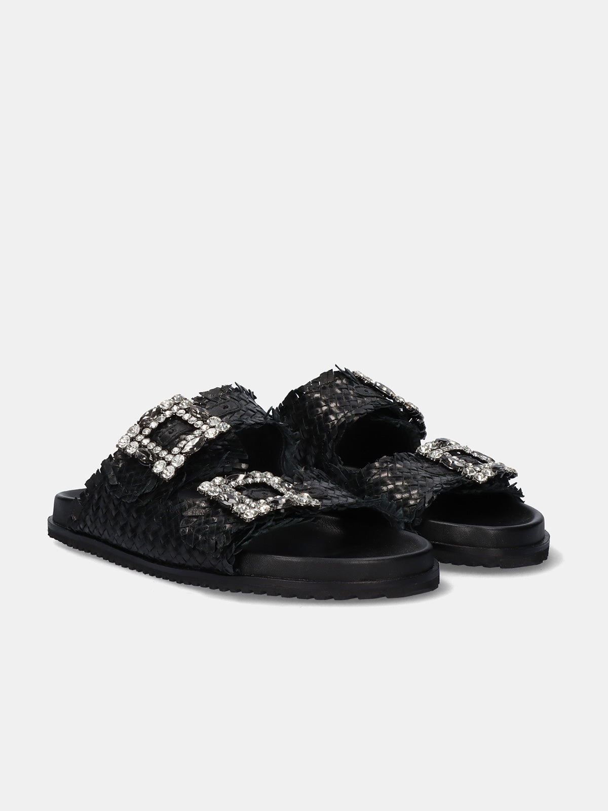 VICKY-271 LEATHER BLACK