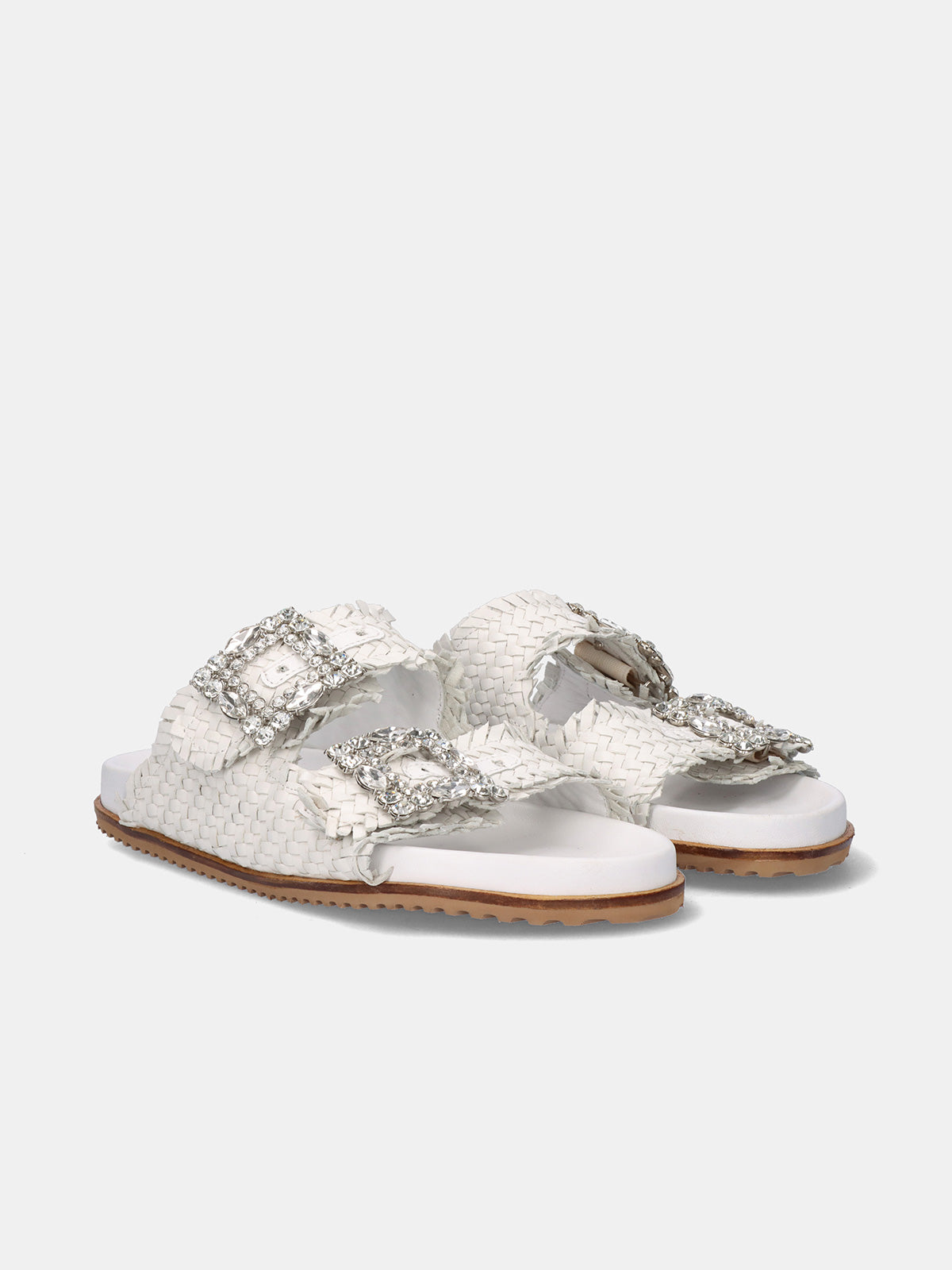 VICKY-271 LEATHER WHITE