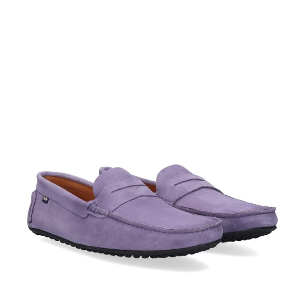 MOCASÍN CABALLERO SOLER-476 SUEDE MALVA