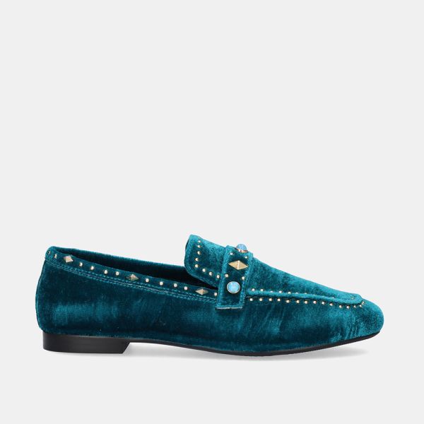 MOCASIN ANNE-105 VELVET BLUE