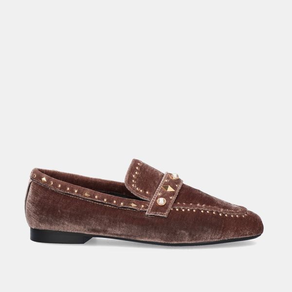 MOCASIN ANNE-105 VELVET BROWN