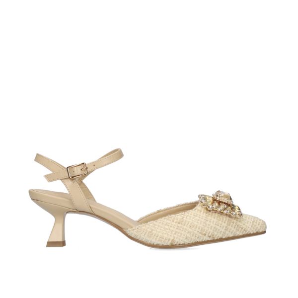 SANDALIA TACON DE BEFREE MAR-100 BEIGE