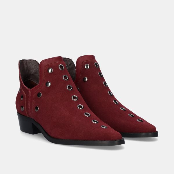 BOTIN BEFREE MILAN-01 SUEDE BURDEOS