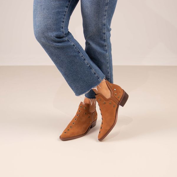 BOTIN BEFREE MILAN-01 SUEDE TAN