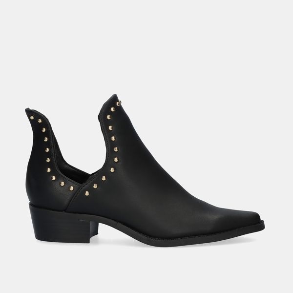 ANKLE BOOT MILAN-09 LEATHER BLACK