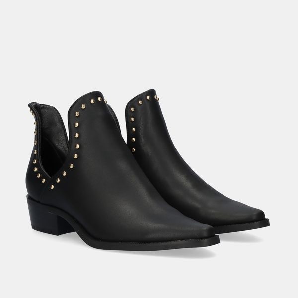 ANKLE BOOT MILAN-09 LEATHER BLACK