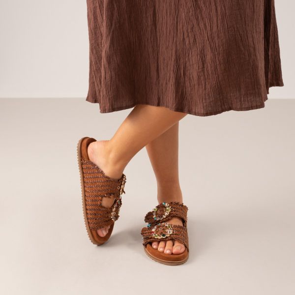 SANDAL FLAT BEFREE BIO STYLE MIRROR-4032 SUEDE CAMEL