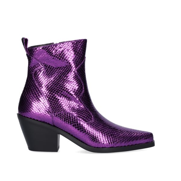 BOTÍN COWBOY METALIZADO SANSE-2320 SNAKE PURPLE