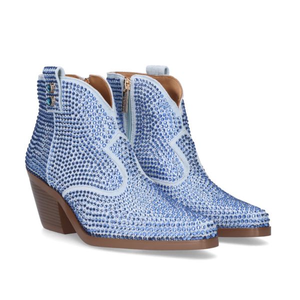 BOTIN COWBOY SANSE-593 STRASS CELESTE