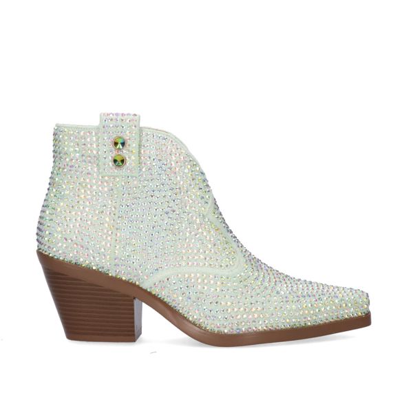 BOTIN COWBOY SANSE-593 STRASS GREEN