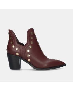 BOTIN BEFREE NAPOLES-006 LEATHER BURDEOS