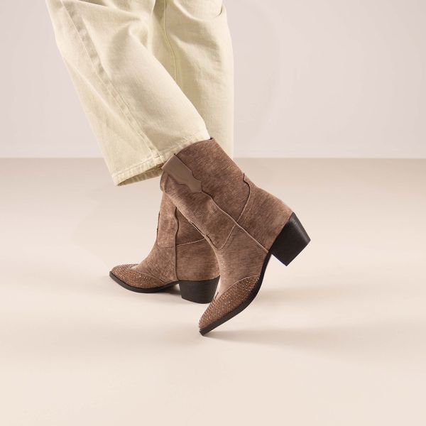 BOTA COWBOY SANSE-972 VELVET CAMEL